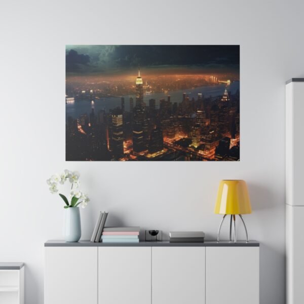 Tableau Premium "Coucher de Soleil sur l'Empire State"