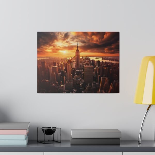 Tableau "Eclat Orange sur l'Empire State"